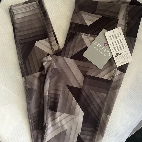 NWT ATHLETA MidRise Frost Chaturanga Tights Shale size XS - Picture 2 of 9